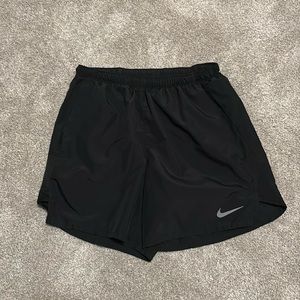 black nike 5’ inseam running shorts